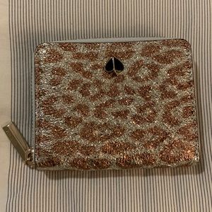 Kate Spade Metallic Leopard Wallet